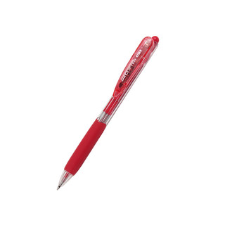 uni 三菱铅笔 三菱（uni）SN-118按动式圆珠笔 0.7mm圆珠笔 学生用笔 办公文具签字笔 红色 5支装