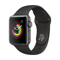 apple苹果watchseries3智能手表运动式黑色gps款38毫米国行