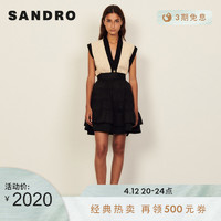 Sandro 经典款女装浪漫层次感蛋糕蓬蓬裙半身裙 SFPJU00552