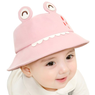 公主妈妈  PM3942 儿童渔夫帽 青蛙布款