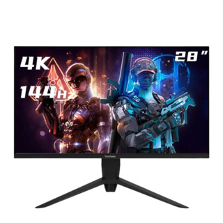 ViewSonic 优派 VX2880-4K-PRO-2 28英寸 IPS FreeSync 显示器 (3840*2160、144Hz、100%sRGB、HDR400)