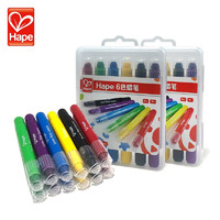 Hape E9338 可水洗可调节彩色蜡笔 6色