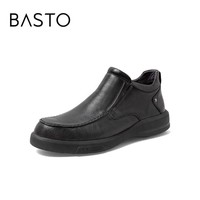 BASTO 百思图 冬季新款商场同款时尚一脚蹬单鞋男休闲皮鞋CXC04DM0