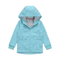 PELLIOT 伯希和 13930611 儿童软壳衣 晴空蓝印花 150cm