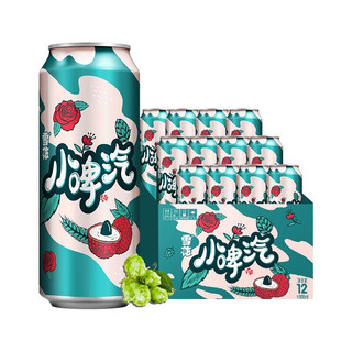 SNOWBEER 雪花 啤酒（Snowbeer）小啤汽玫瑰荔枝 500ml*12听（0酒精0脂肪0压力）