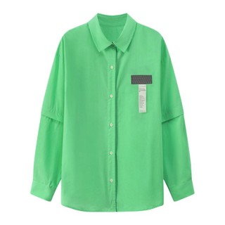 chuu 女士长袖衬衫 CHD1204V 绿色