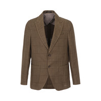 Massimo Dutti 男士亚麻西服 2051/346/500 橄榄绿色 52