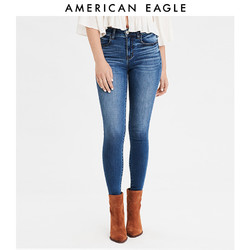 AMERICAN EAGLE AEO新款女士高腰紧身弹力牛仔裤American Eagle0433_2396