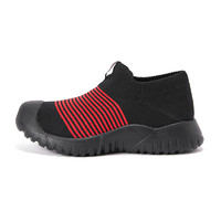 TOREAD kids TREKKINC系列 QFSI85102 儿童袜套运动鞋 黑色/中国红 35码