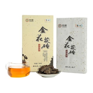 中茶 一级 金花茯砖 茯砖茶 800g