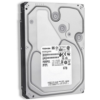 TOSHIBA 东芝 MG08系列 3.5英寸 企业级硬盘 6TB（CMR、7200rpm、256MB）MG08ADA600E