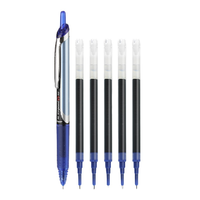 PILOT 百乐 BXRT-V5 按动中性笔 蓝色 0.5mm 单支装+中性笔替芯 蓝色 0.5mm 5支装