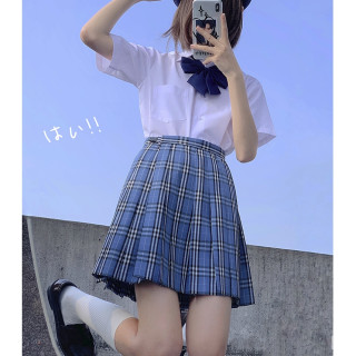 樱花家族小蓝jk制服女士格裙蓝色xs 报价价格评测怎么样 什么值得买