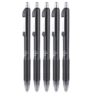 斑马牌 真好系列 按动中性笔 黑色 5支装