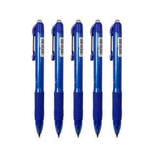 斑马牌 真好系列 按动中性笔 蓝色 5支装