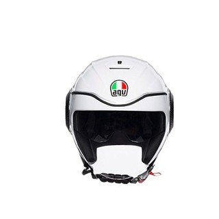 AGV ORBYT 摩托车头盔 3/4盔 亮白 M码