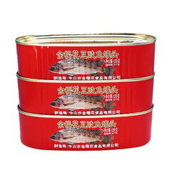 金樱花 豆豉鱼罐头 120g*3罐