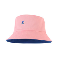 CACUSS 春夏新品渔夫帽女双面戴百搭遮阳防晒大头围显脸小帽子男 M（56-58cm） 珊瑚粉