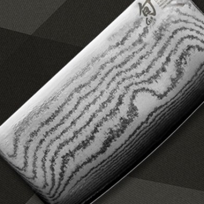 SHUN 旬 KAI贝印旬刀日本进口大马士革钢刀中式菜刀厨师专用切片刀DM-0712