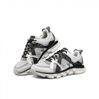 SKECHERS 斯凯奇 MENS USA STREET WEAR系列 Blockside 男子休闲运动鞋 210335/WBK 白黑 41