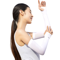 VVC 男女款防晒冰袖 02 白色