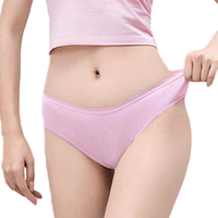 Freego 畅行 女士一次性三角内裤套装 FG10031 升级款 8条装 粉色 XXL