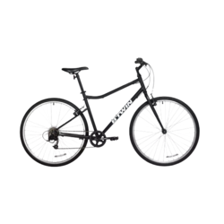 DECATHLON 迪卡侬 自行车R100城市休闲通勤单车碳钢车架6速公路自行车S-2615797