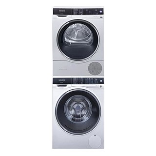 SIEMENS 西门子 WG54C3B0HW+WT47U6H00W 热泵式洗烘套装 白色