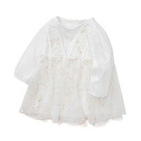 balabala 巴拉巴拉 208321111005-10302 女童连衣裙 米白 100cm