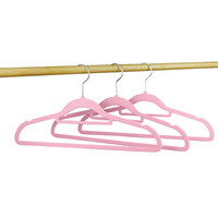 CUF 植绒衣架 10个 粉色