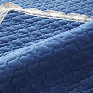 索菲娜 潘多拉 欧式加厚沙发套 宝蓝色 75*180cm