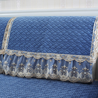 索菲娜 潘多拉 欧式加厚沙发套 宝蓝色 75*180cm
