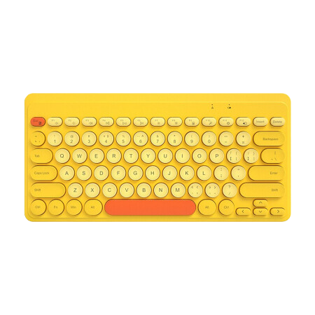 B.O.W 航世 K-610 79键 2.4G无线薄膜键盘 黄色 无光