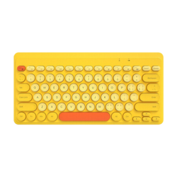 B.O.W 航世 K-610 79鍵 2.4G無線薄膜鍵盤 黃色 無光