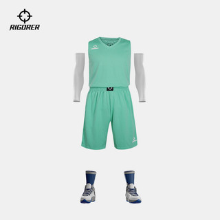 准者 吸湿排汗透气圆领宽松撞色运动比赛训练篮球服套装DIY印制  5XL 葡萄紫