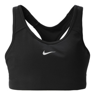 NIKE 耐克 女子 紧身服 AS NIKE SWOOSH BRA PAD 中强度支撑 运动服 BV3637-010 黑色 M码