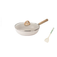 CaROTE 卡罗特 cosy系列 平底锅(28cm、不粘、有涂层、铝合金、麦饭石色、28cm导热盘)