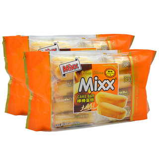MIXX 棒棒蛋糕 352g／袋  点心面包 西式糕点 手撕面包 营养早餐 酥香可口16小包／袋 鸡蛋味