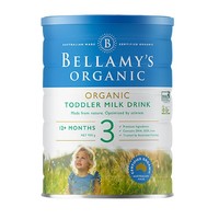 PLUS会员：BELLAMY'S 贝拉米 有机幼儿配方奶粉 3段 900g