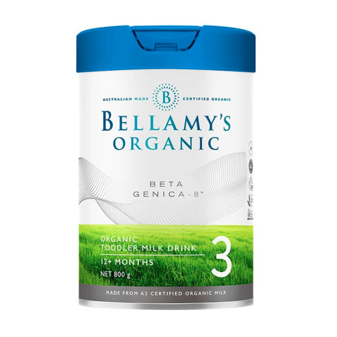 bellamys 贝拉米 a2系列 白金版 有机幼儿奶粉 澳版 3段 800g