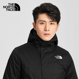 TheNorthFace北面三合一冲锋衣男2021秋冬新款夹克内胆运动户外舒适防风保暖外套4U7M 4U7MU6Y/黑色 2XL 4U7MU6Y/黑色 L