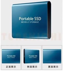 JIAYING 佳盈 蓝色 2T SSD 外置硬盘 USB 3.1 Type-C 2tb 移动固态硬盘便携式硬盘