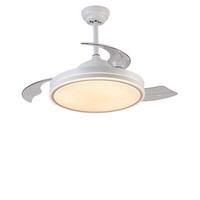 雷士 NVC Lighting 光轨系列 WY36-DC/24-8018/X 风扇吊灯 皓月白