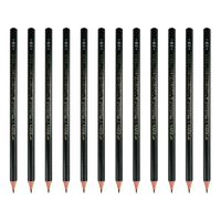 uni 三菱铅笔 9800 六角杆铅笔 3H 单支装