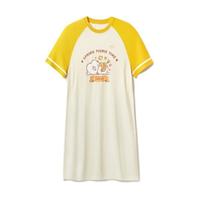 Bananain 蕉内 X 奈娃家族 女士纯棉睡裙 I1HN-114681 米色/黄色 M