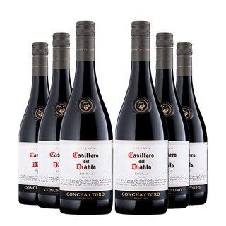 CASILLERO DEL DIABLO 红魔鬼 智利红魔鬼西拉干红酒葡萄酒原瓶进口6支装