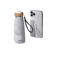 MAGLADY mini系列 5骨六折晴雨伞 浅米白