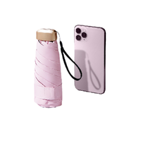 MAGLADY mini系列 5骨六折晴雨伞 浅粉色