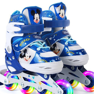 Disney 迪士尼 大童轮滑鞋 VCY41037-A8 蓝色 M
