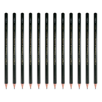 uni 三菱铅笔 9800 六角杆铅笔 5H 12支装